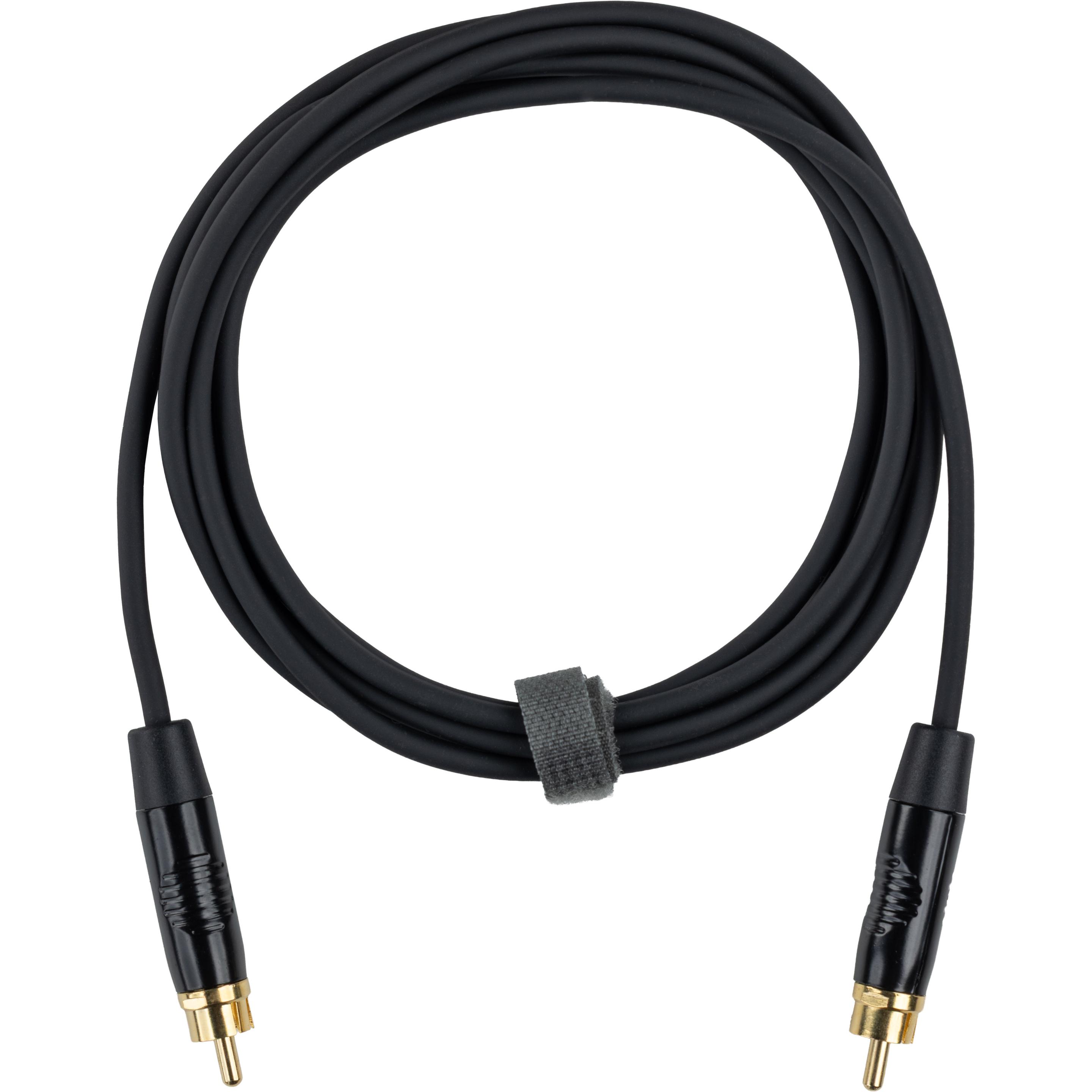 Fuj Tek RCA Male to RCA Male Audio Cable, 3 m, black (3 m, Cinch), Cavo audio