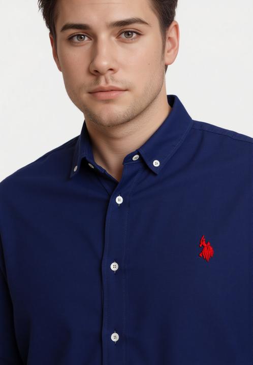 Immagine prodotto U.S. Polo Hemd Leinenhemd Button Down Linenshirt (M)