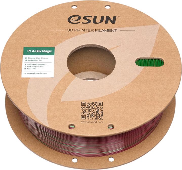 Productafbeelding eSUN EPLA-SILK MAGIC 1,75mm RED GREEN 1kg (PLA, 1.75 mm, 1000 g, Veelkleurig)