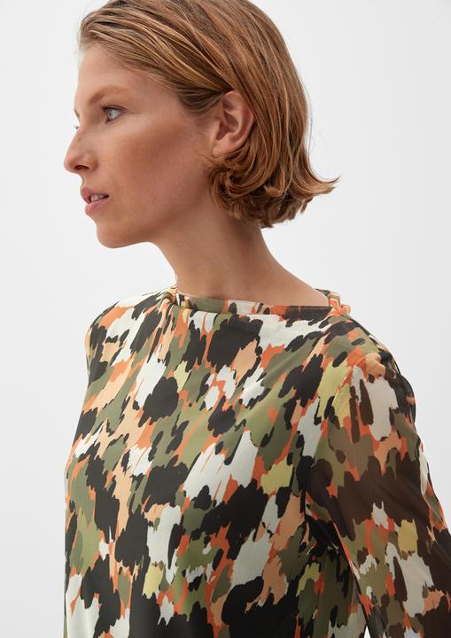 Immagine prodotto s.Oliver T-Shirt Blusenshirt mit Alloverprint (46)