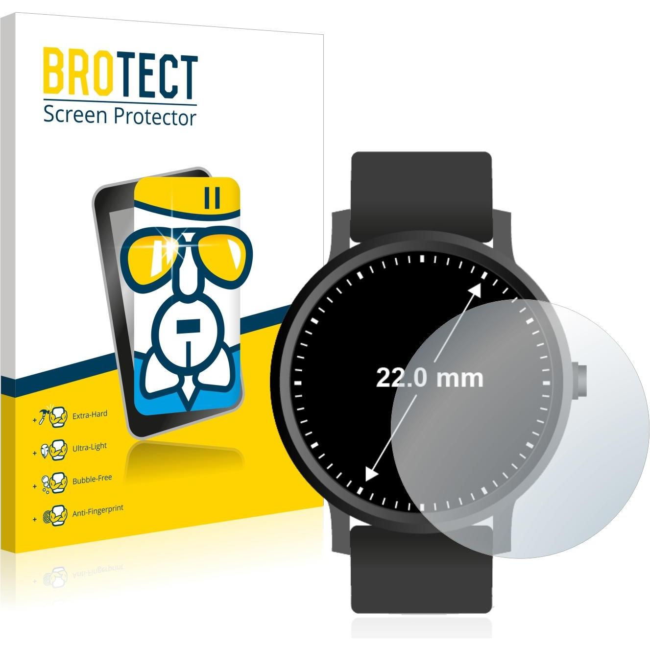 BROTECT AirGlass Panzerglasfolie, Smartwatch Schutzfolie, Transparent