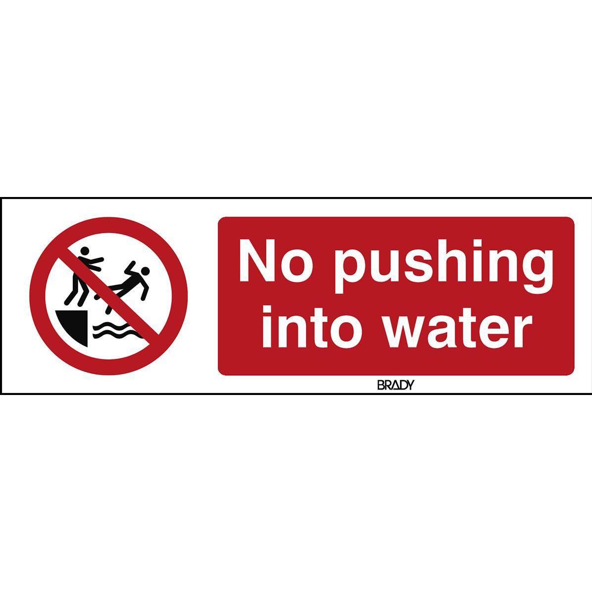 Brady, Sicherheitskennzeichnung, ISO Safety Sign - No pushing
