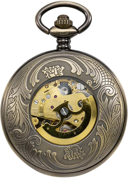Produktbild Treeweto Unisex Taschenuhr mit Kette (Taschenuhr, 45 mm)