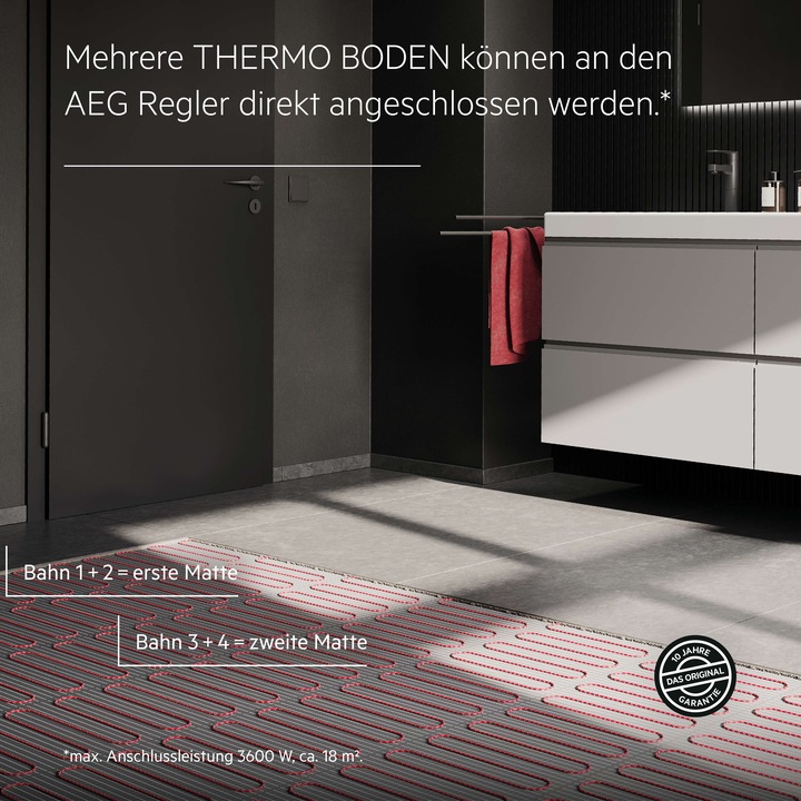 Actual product image AEG Haustechnik Turbo Thermo Floor TBS TC 200/5, electric underfloor heating, 5 m², 200 W/m²