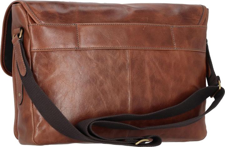Actual product image Fossil Greenville Messenger leather 41 cm laptop compartment (17")