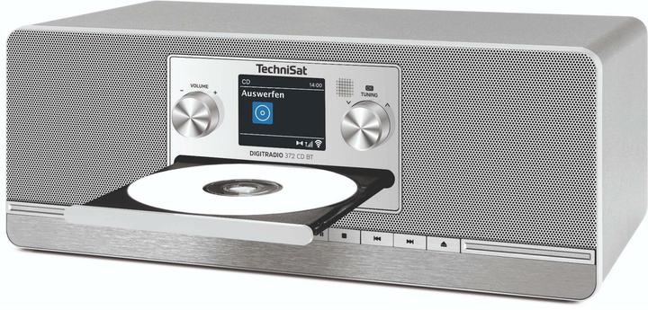 Actual product image TechniSat Technsat DigitRadio 372 CD BT silber (DAB+, FM, Bluetooth)