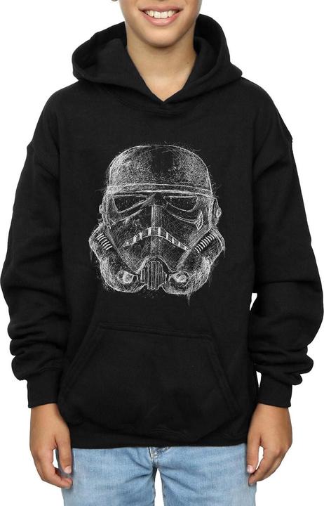 Immagine prodotto Star Wars Stormtrooper Scribble Helmet Felpa con Cappuccio Ragazzi (140, 146)