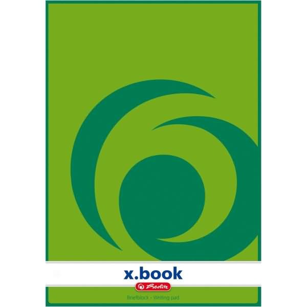 Actual product image Herlitz Letter pad x.book DIN A4 blank (A4, Plain)