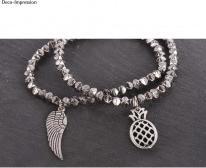 Image du produit Rayher Perles de rocailles antiques, ø 4mm, anthracite, 1