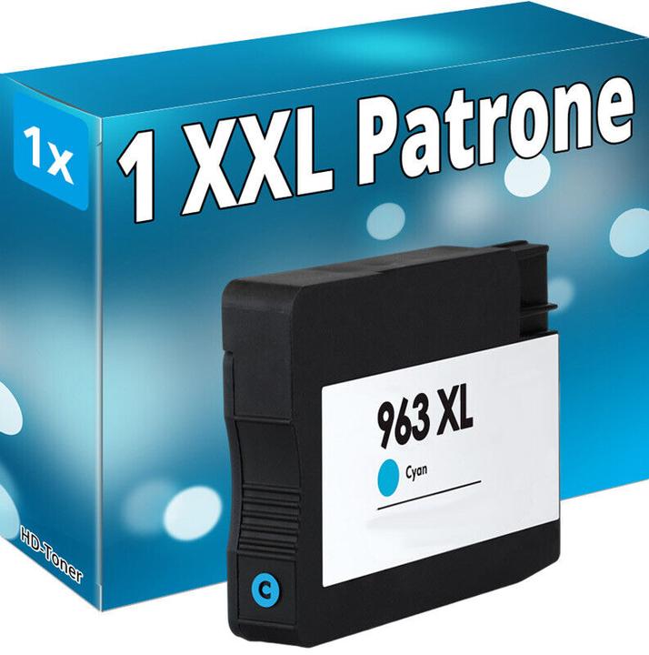 Produktbild Druckfuxx TINTE PATRONEN für HP 963 XL OfficeJet Pro 9010 9012 9014 9015 9016 9019 cyan (C)
