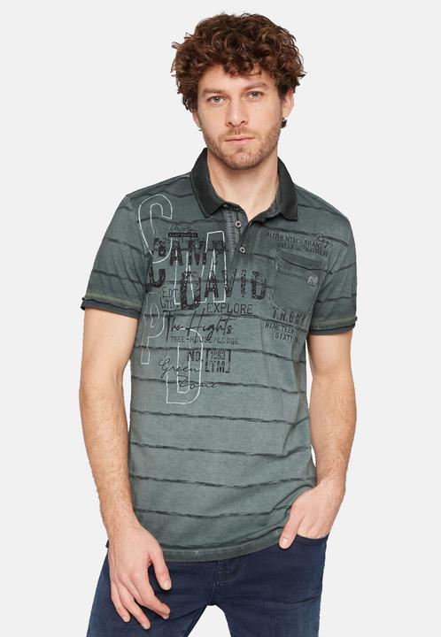 Immagine prodotto Camp David Polo Tree House Camicia a maniche corte con collo a polo (L)