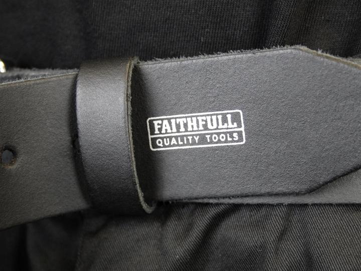 Produktbild Faithfull Strapazierfähiger Ledergürtel Schwarz (One Size)