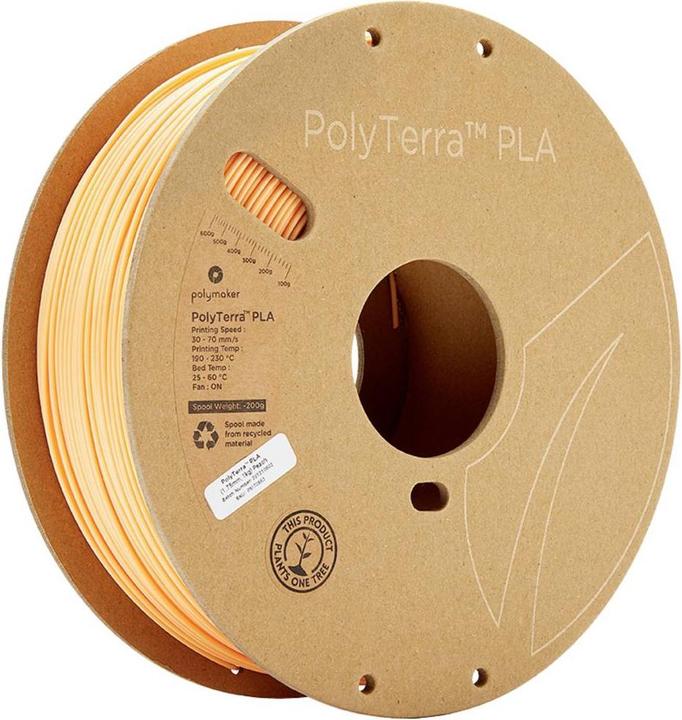 Actual product image Polymaker PolyTerra PLA Beige 1.75 1.000 g (PLA, 1.75 mm, 1000 g, Orange)