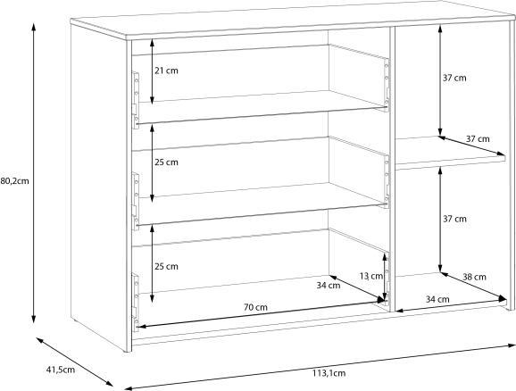 Image du produit Forte Paldiski (113 x 41.50 x 80.50 cm)