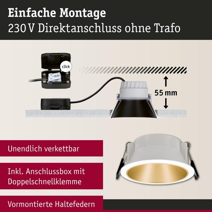 Produktbild Paulmann Einbauleuchte Cole Set (460 lm)