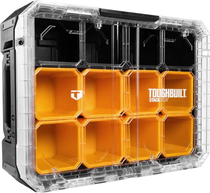 Productafbeelding ToughBuilt StackTech TB-B1-O-30 Organizer 53 x 40 x 18 cm + 8x Inlay + 4x Trennwand
