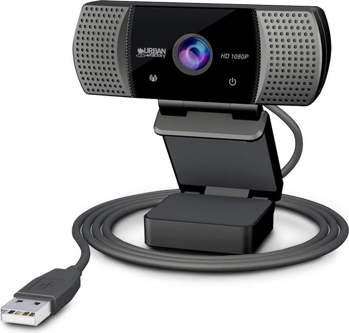 Actual product image Urban Factory Webee Webcam USB Full HD 1080p 2m Pixels Autofocus (2 Mpx)