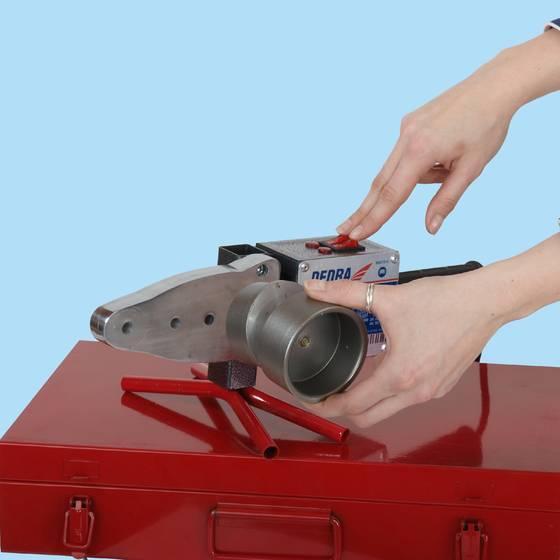 Actual product image Dedra Welding machine for pipes and plastic connectors 800/1500W DED7515 (450 mm)