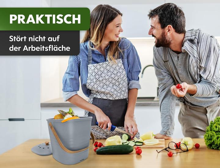 Produktbild YourCasa Geruchsdichter Komposteimer (4 l)