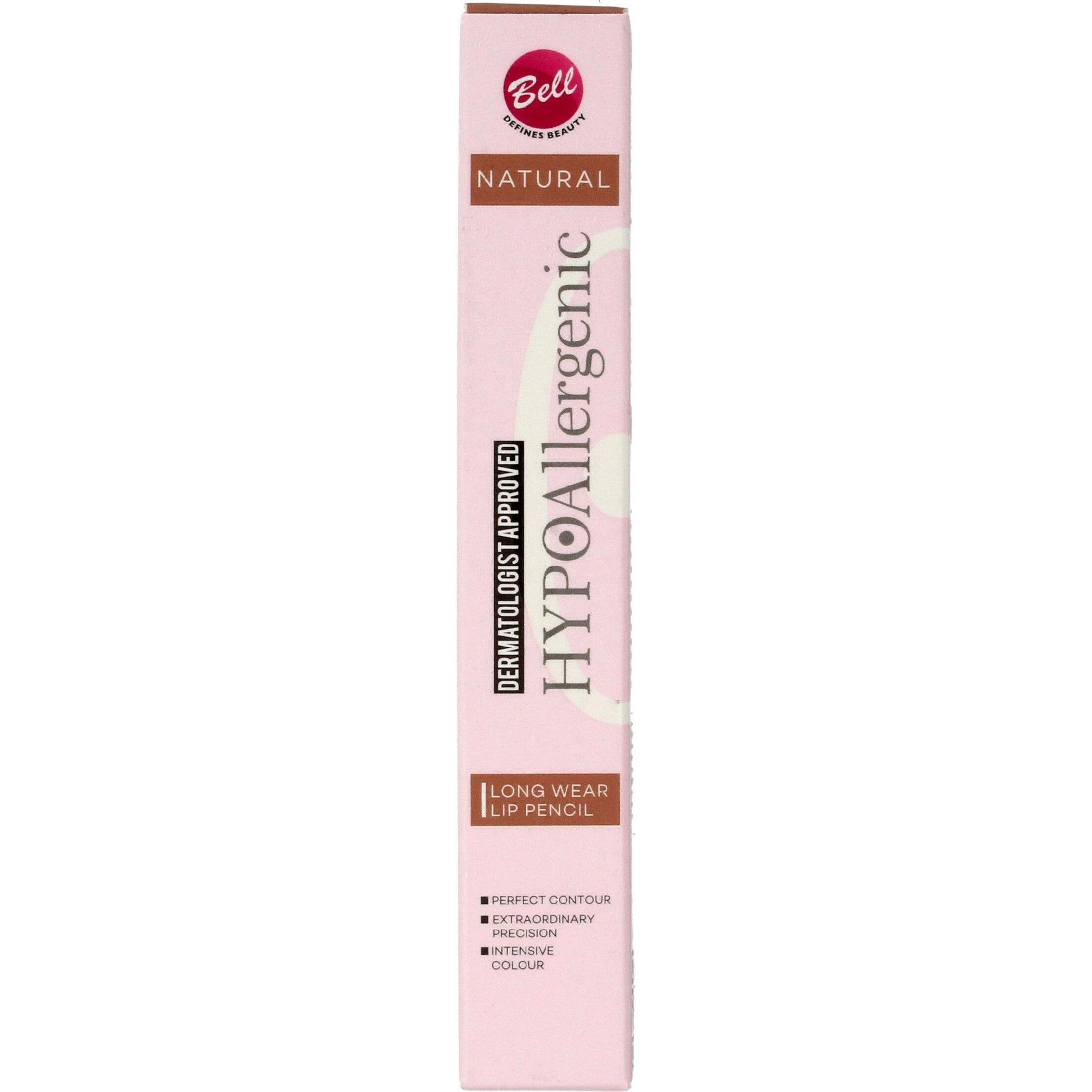 Bell Cosmetics, Lipliner, Hypoallergenic Lip Pencil Langanhaltender Stick Lipliner 03 (03 Natural)