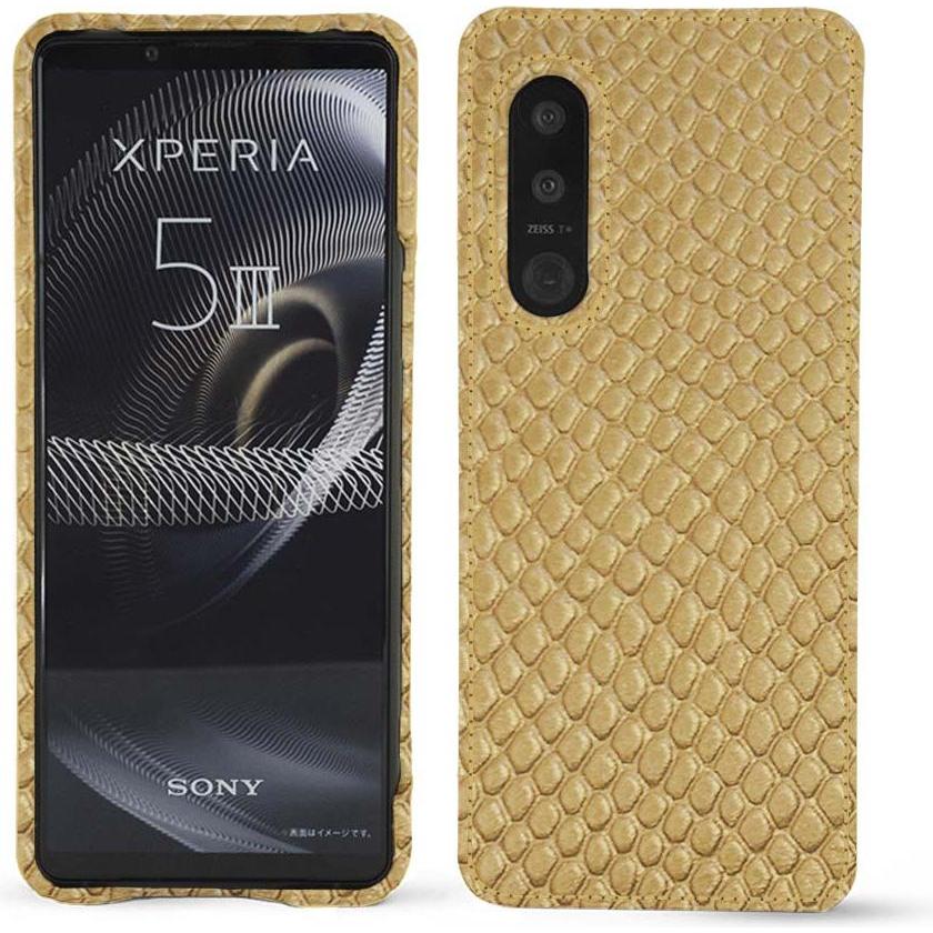 Noreve Lederschutzhülle (Sony Xperia 5 III), Smartphone Hülle, Beige
