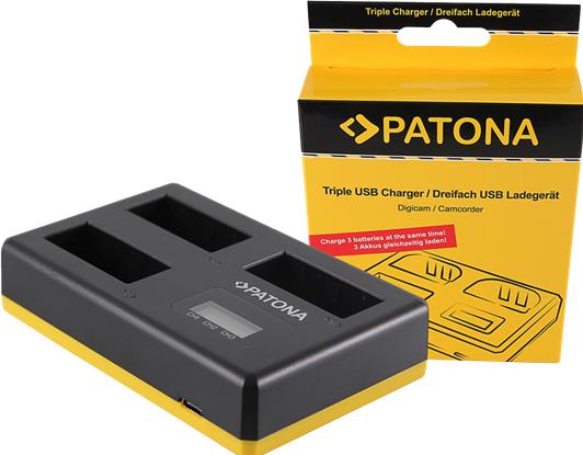 Produktbild Patona USB Triple Ladegerät (Kamera Akku Ladegerät)