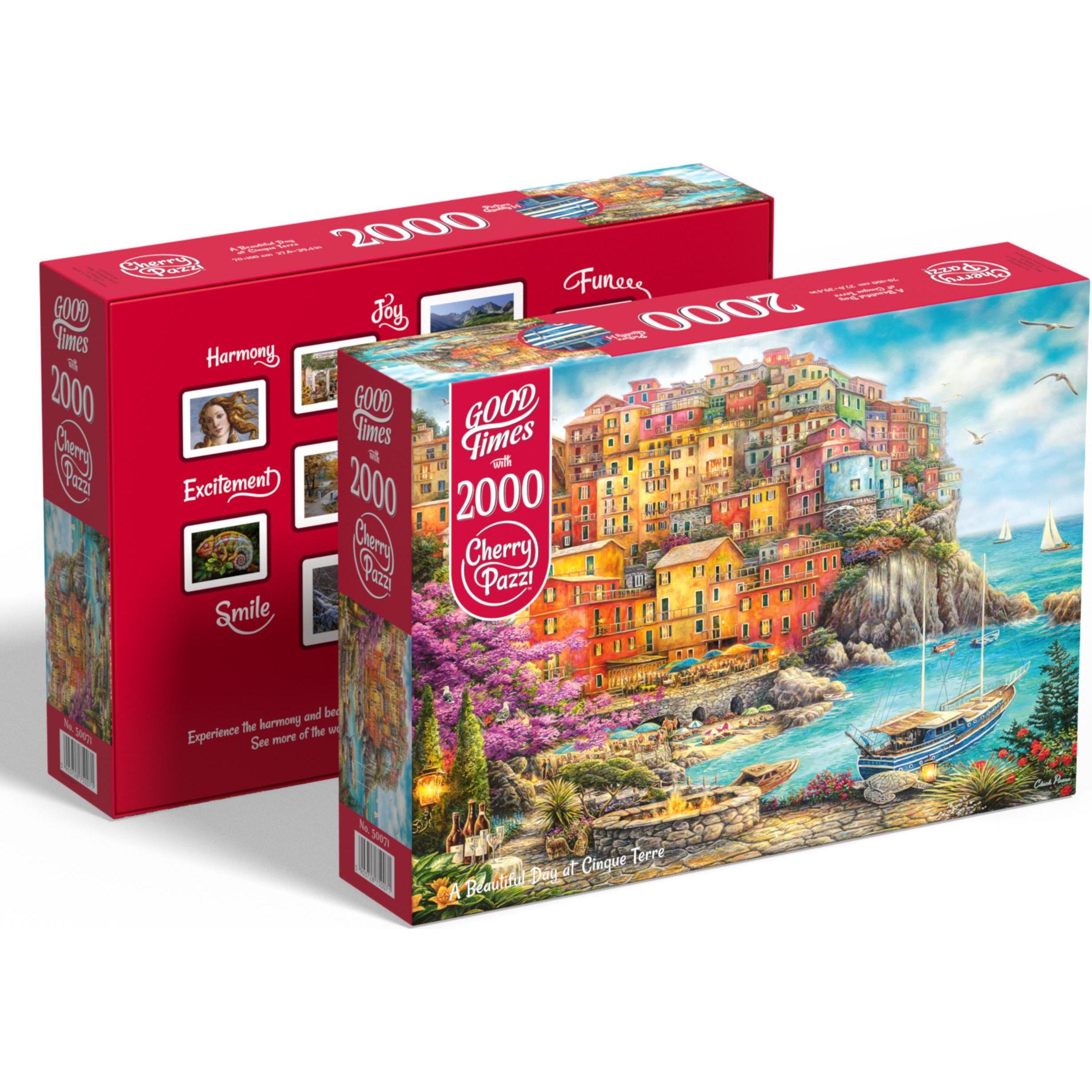 Thumbnail - Cherry Pazzi Puzzle Schöner Tag in Cinque Terre 2000 Teile (2000 Teile)