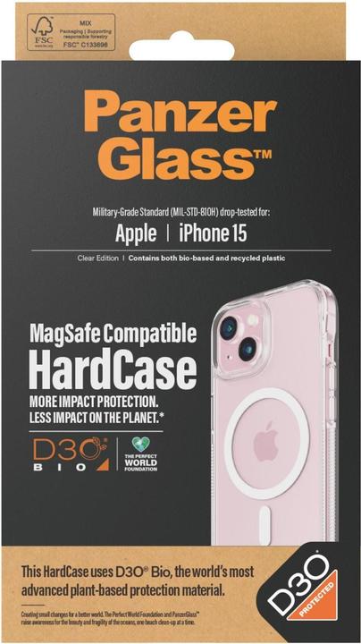 Actual product image PanzerGlass Hard Case (Apple iPhone 15)