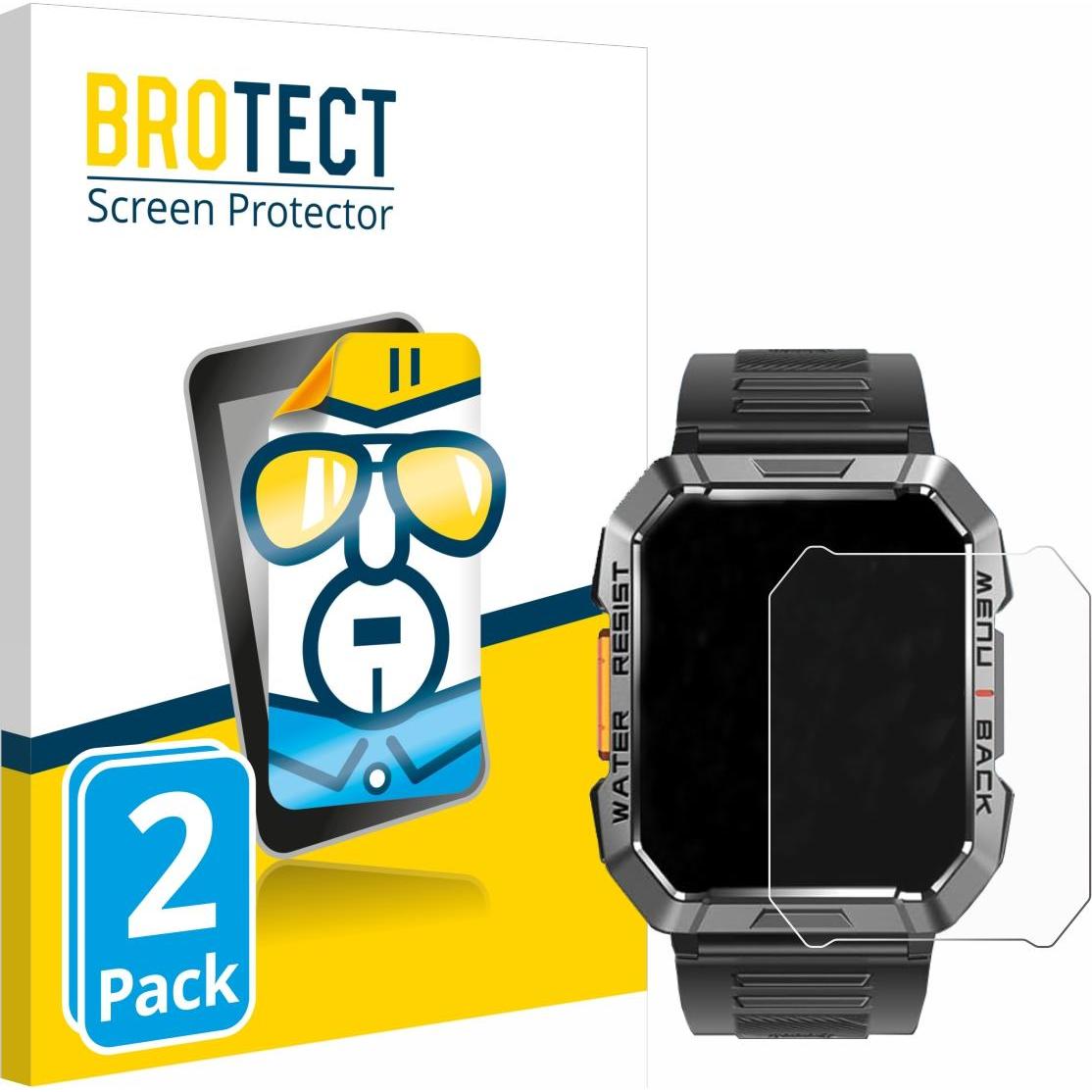 Thumbnail - BROTECT Schutzfolie Displayschutz Displayschutzfolie Folie Klar Transparent, Smartwatch Schutzfolie, Transparent
