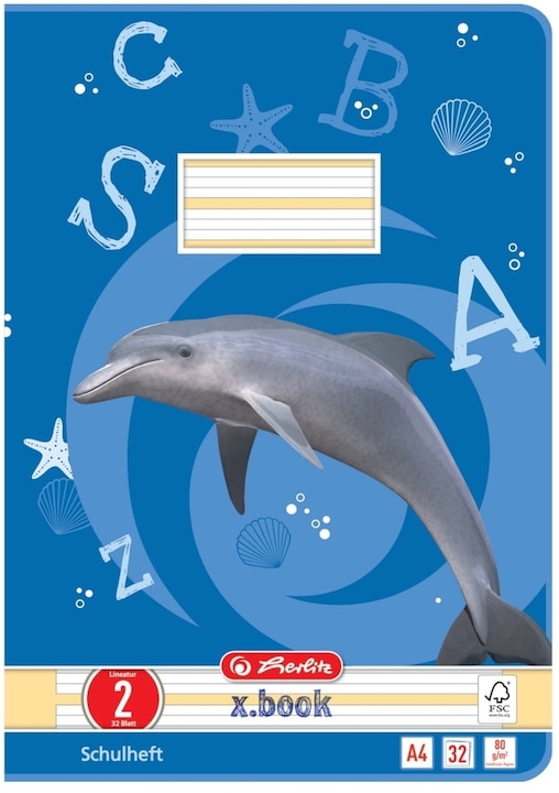 Produktbild Herlitz Schulheft x.book, DIN A4, Lineatur 2 / liniert (A4, Liniert, Harter Einband)