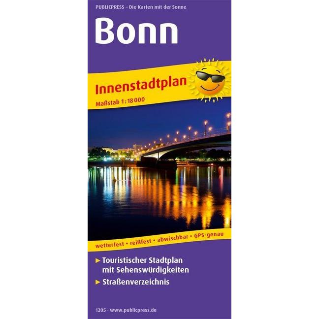 PublicPress.1205 Innenstadtplan Bonn, Landkarte