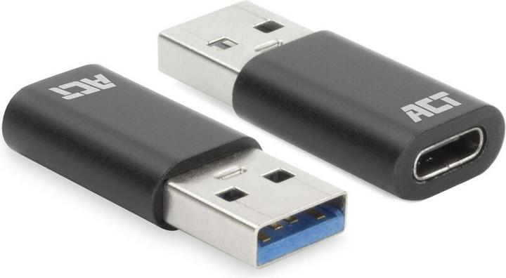 USB-A male to USB-C female adapter (USB-A, USB-C)