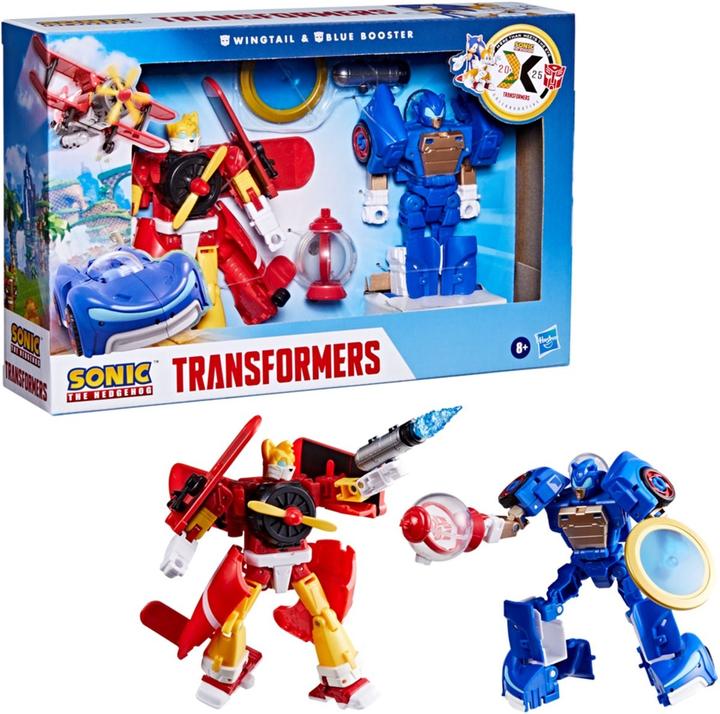 Image du produit Transformers Sonic the Hedgehog x Wingtail et Blue Booster