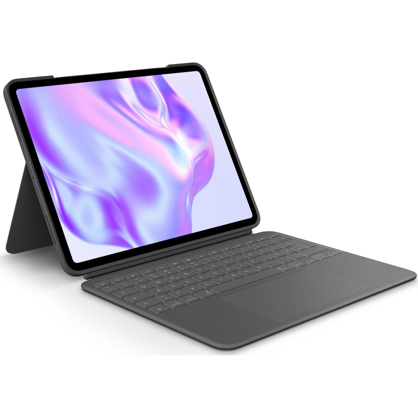 Logitech Combo Touch (DE, iPad Pro 13 2024 (M4)), Tablet Tastatur, Schwarz
