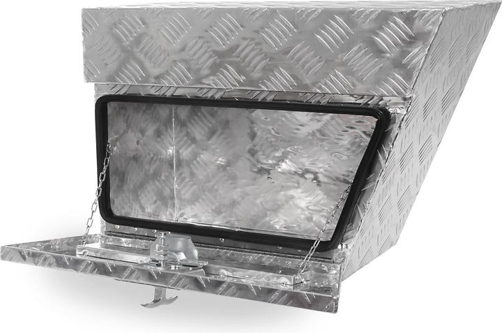 Immagine prodotto XPOtool Sous-caisse de camion en aluminium Droite 60x25x40cm Boîte de timon de rangement 50L, 2 clés