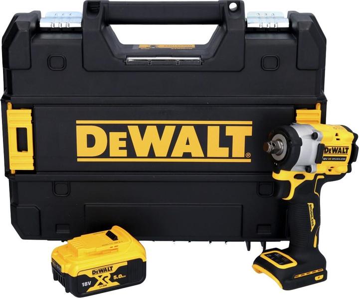 Actual product image DeWalt DCF 921 NT Battery impact wrench 18 V 400 Nm 1/2" Brushless + 1x battery 5.0 Ah + TSTAK - without L (Rechargeable battery operated)