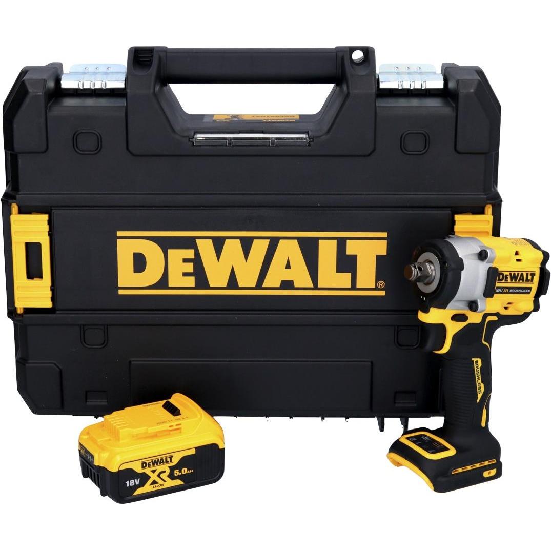 Thumbnail - DeWalt, Bohrmaschine + Akkuschrauber, DCF 921 NT Akku Schlagschrauber 18 V 400 Nm 1/2" Brushless + 1x Akku 5,0 Ah + TSTA...