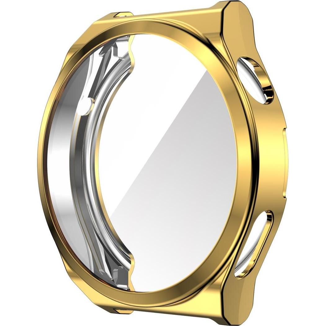 Thumbnail - König Design Schutz Watch Hülle für Huawei Watch GT 3 Pro 43mm Case Cover Etuis Displayschutz, Smartwatch Zubehör, Gold