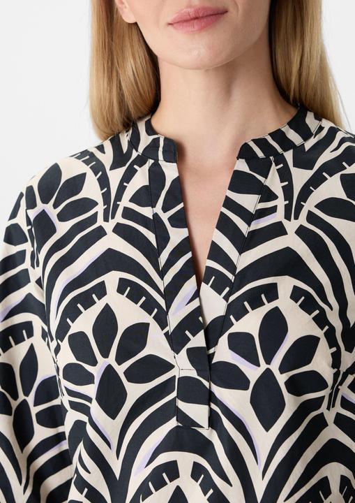 Produktbild Comma Kleid Popeline-Kleid mit All-over-Print und Eingrifftaschen (42)