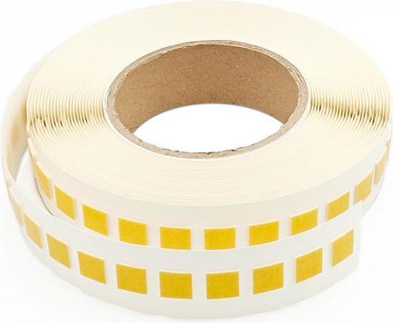 RS PRO Ruban adhésif double face en mousse, blanc, épaisseur 1mm, 12mm x 12mm, 8 N/cm (12 mm)