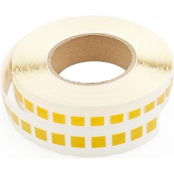 RS PRO, Nastro adesivo, Nastro adesivo in schiuma, biadesivo, bianco, spessore 1 mm, 12 mm x 12 mm, 8 N/cm (12 mm)