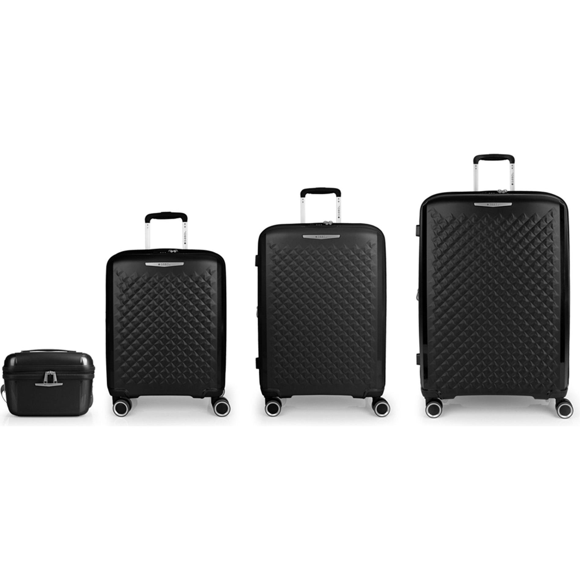 Thumbnail - Gabol, Koffer, Queens 4 Rollen Kofferset 4-teilig mit Dehnfalte, Schwarz, (236 l, XL (ab 115l))