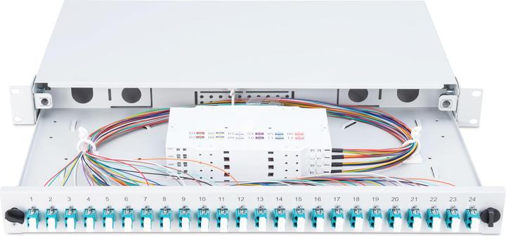 Produktbild Digitus LWL Spleissbox, bestückt, LC, OM3