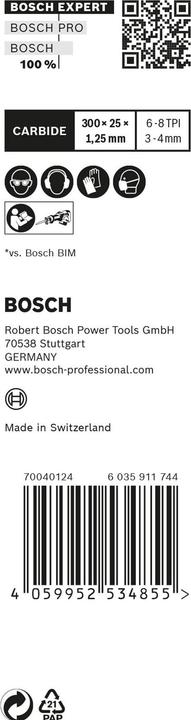 Produktbild Bosch Professional Zubehör EXPERT ‘Multi Material’ S 1256 XHM Säbelsägeblatt, 10 Stück