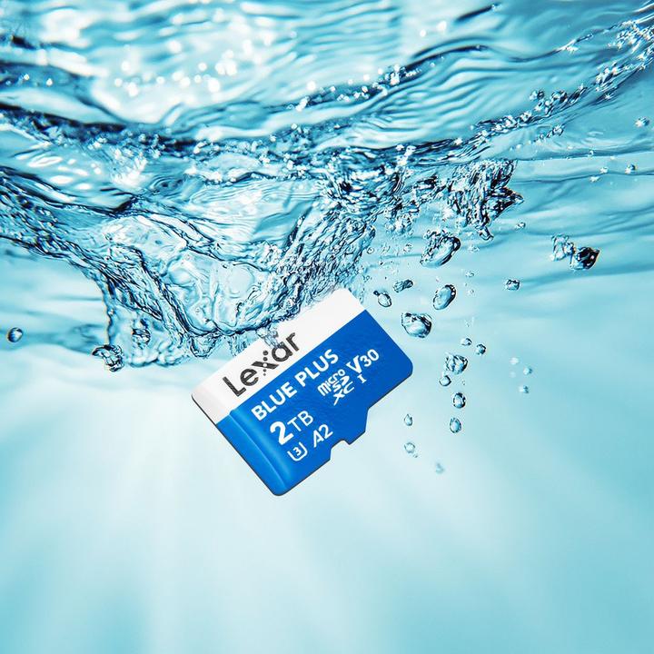 Image du produit Lexar Blue Plus MicroSD Card256GB (256 Go, microSD, microSDXC, UHS-I)