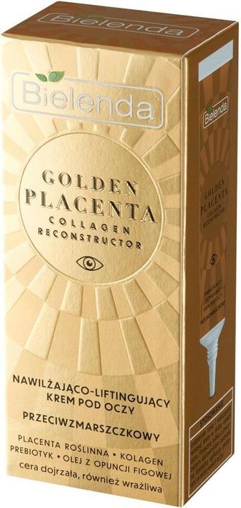 Bielenda Golden Placenta Collagen Reconstructor Moisturizing And Lifting Anti-Wrinkle Eye Cream 15Ml (Augenpflege Crème, 15 ml, Tag)