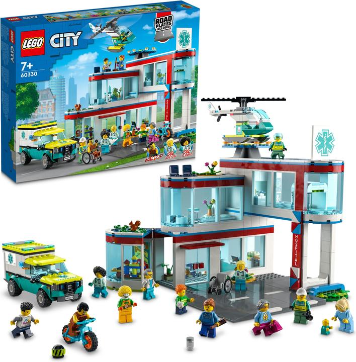 Actual product image LEGO Hospital (60330, LEGO City)