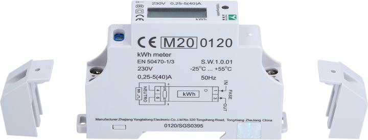 Actual product image KS Tools efuturo electricity meter for DIN rail, calibrated in accordance with MID