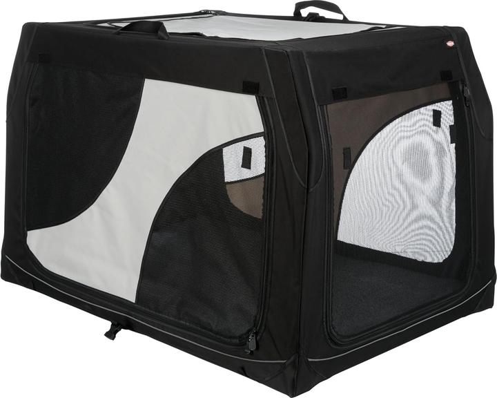 Produktbild Trixie Transportbox Vario 50 (Hund, Atmungsaktiv, Komplett zu öffnen, Reflektoren, Waschmaschinenfest)