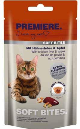 Produktbild Premiere Soft Bites Hühnerleber Apfel (40 g)